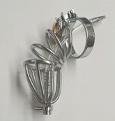Hoop Male Chastity Cage with Urethral Tube